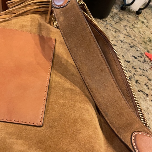 Michael Kors suede leather Elana shoulder bag - Picture 7 of 11